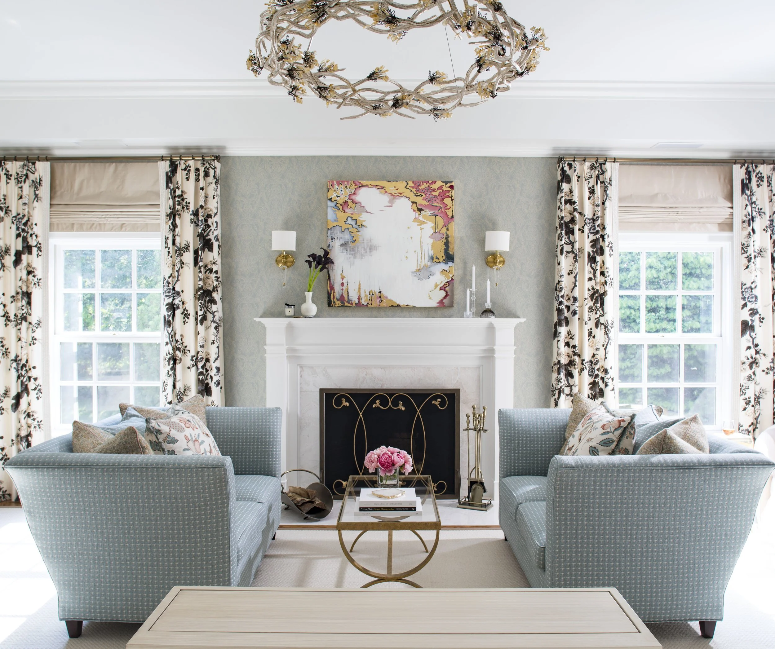 格林威治乔治王时代风格建筑（注：Greenwich是格林威治；Georgian常见指乔治王时代风格的建筑、艺术风格等，这里结合通常搭配逻辑，较合理推测为格林威治的乔治王时代风格建筑，但因缺乏更多语境，该翻译供参考） 丨Kathleen Walsh Interiors（KWI）-68