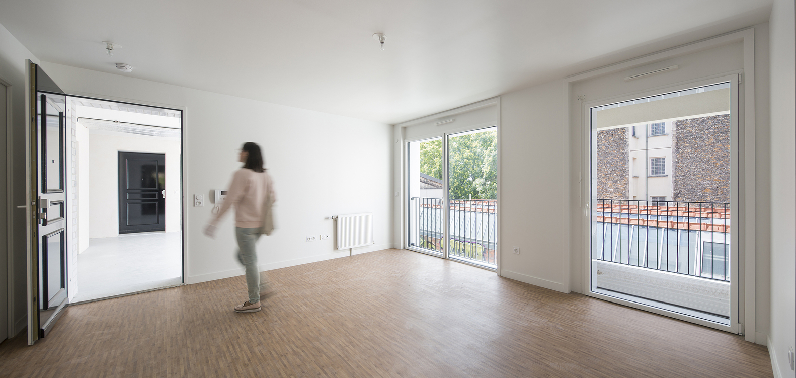 巴黎贝尔维尔区 33 套新旧住房的统一设计-26