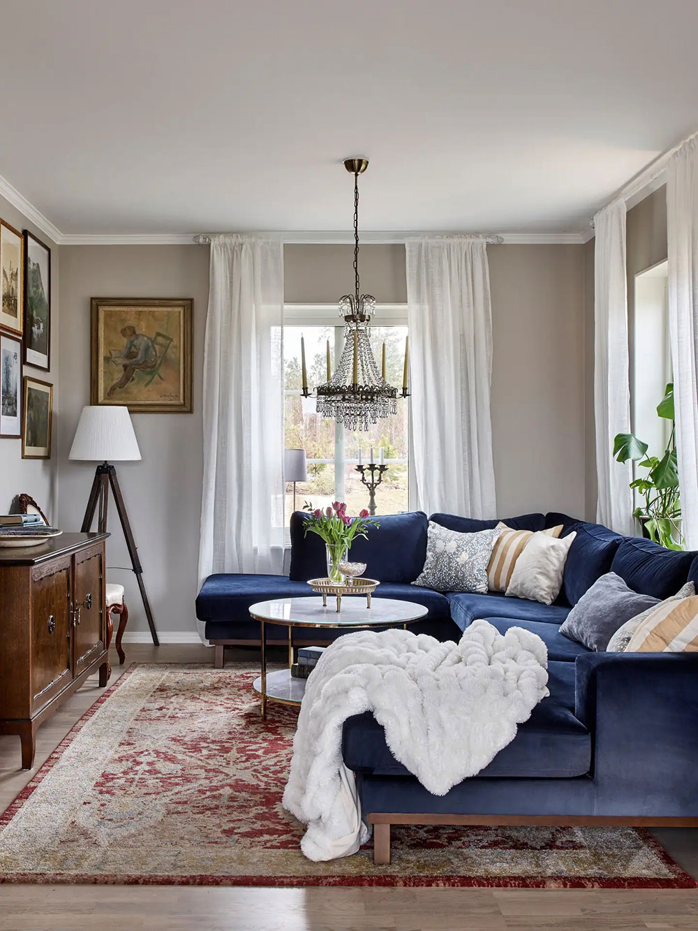 瑞典乡村小屋的英式复古设计-10