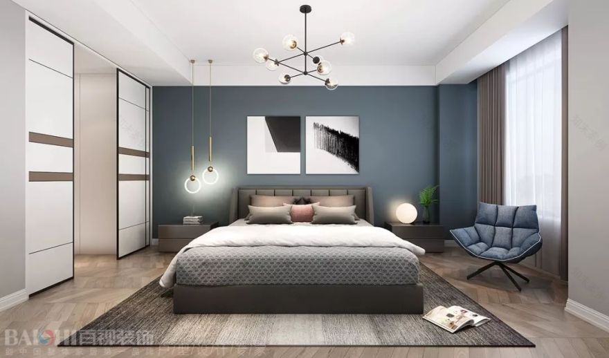 现代极简,百视装饰的 135㎡宽敞生活-21