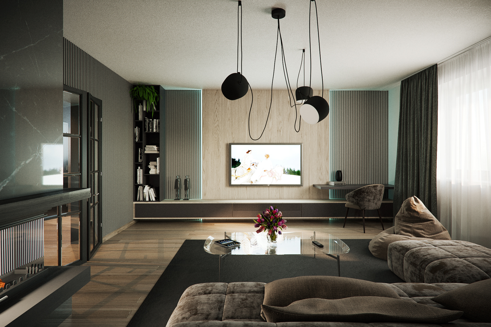 Ružová 室内外可视化设计-28