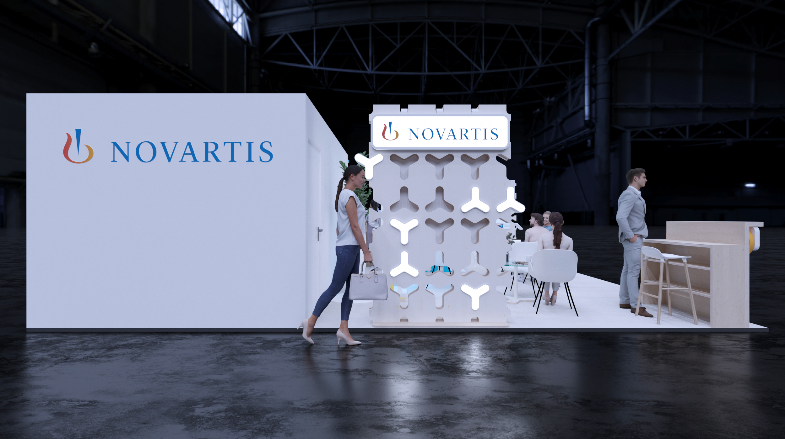 Novartis. Modular exhibition stand, 72 sq.m.-3