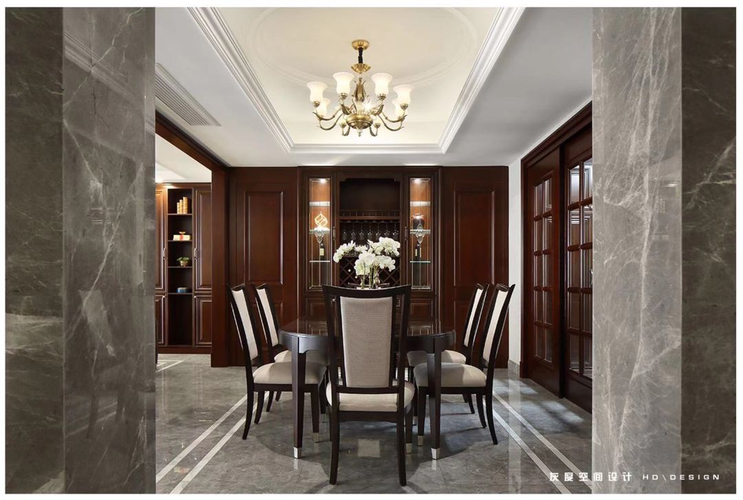 美式轻奢风,宁波世贸滨江府 260㎡叠墅设计-37