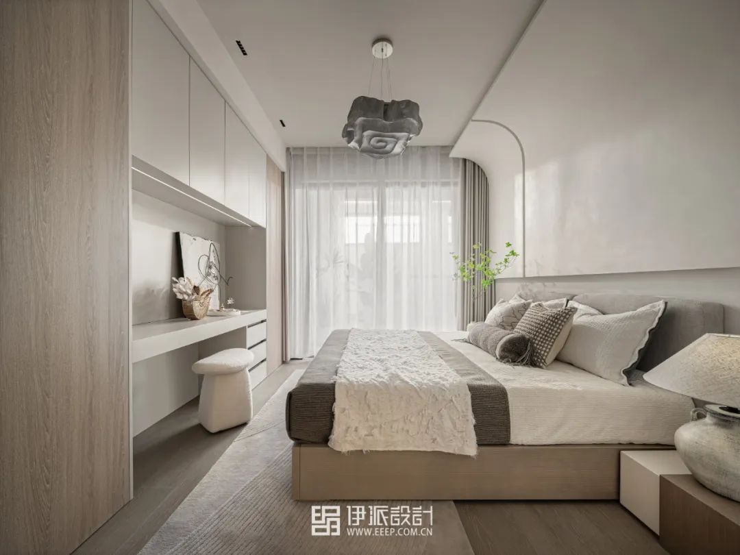 湖上云庭奶油系侘寂风样板间丨中国嘉兴丨深圳市伊派室内设计有限公司-42