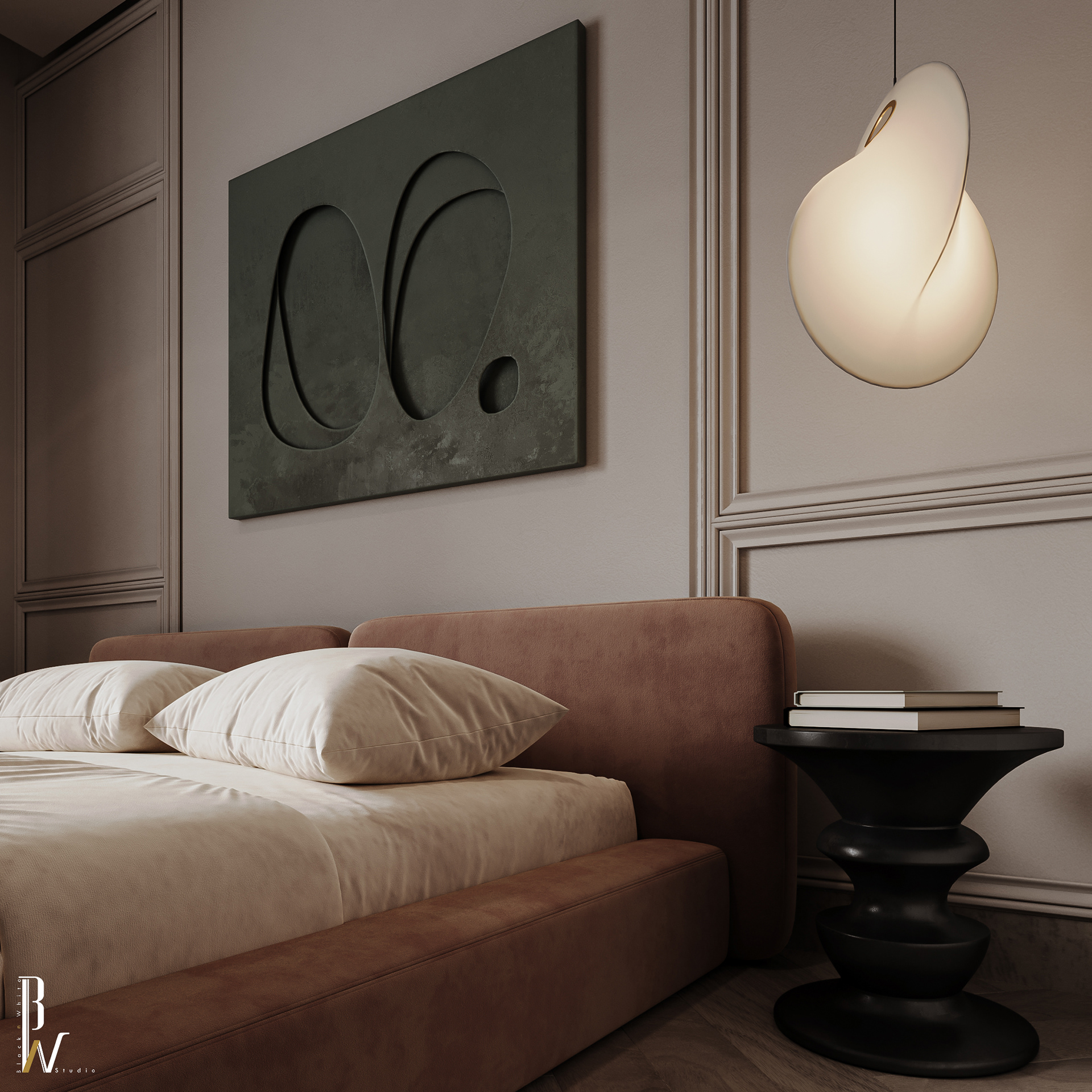 卧室设计丨Black N White-7