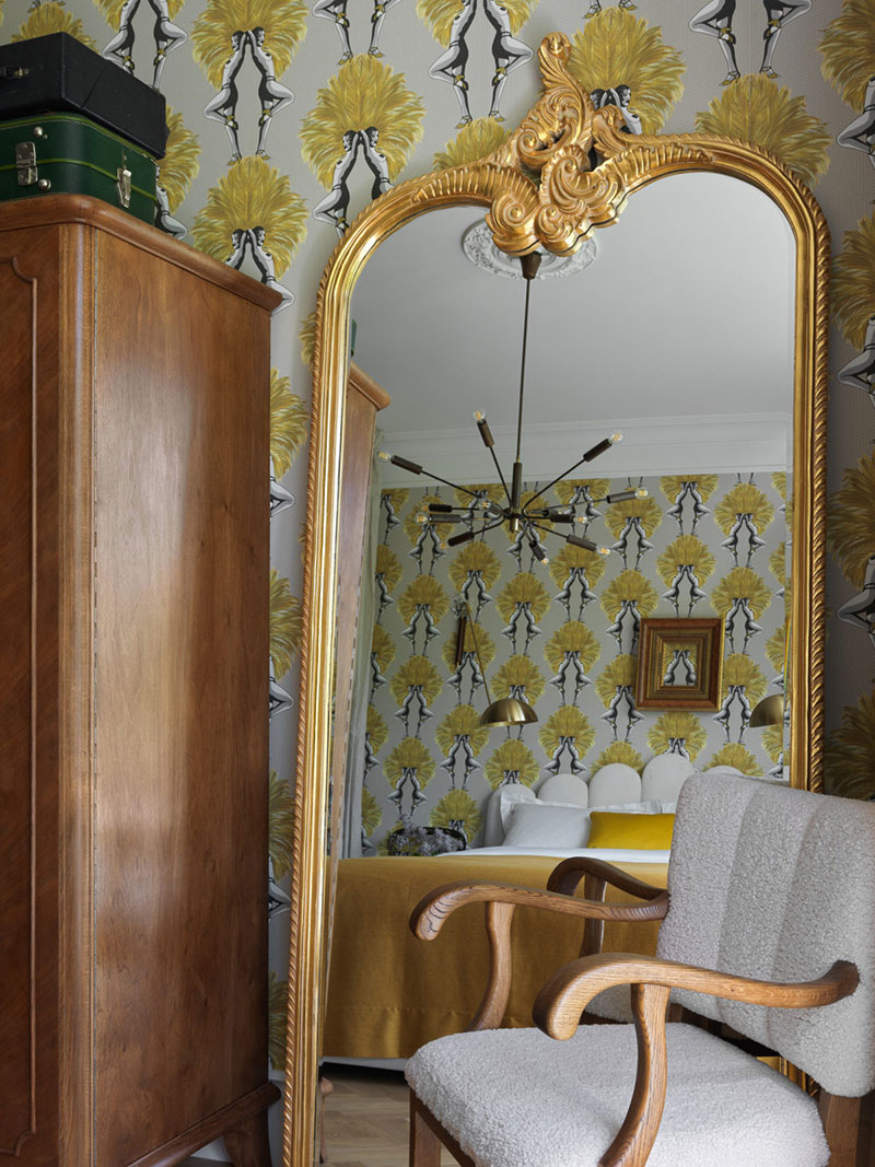 莫斯科中心斯大林建筑中女演员的复古公寓-17