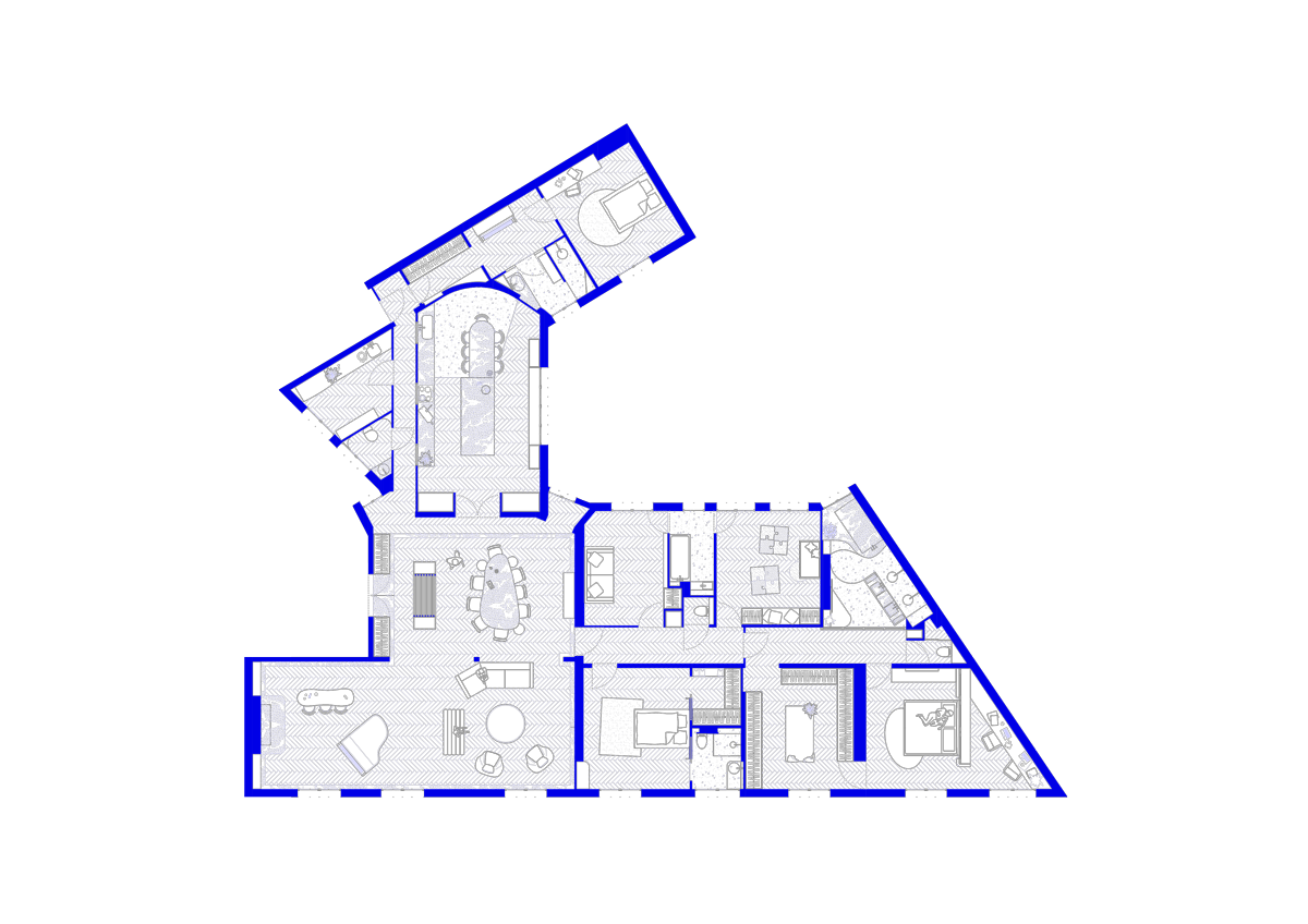 Luxe, calme et volupté 300m², Victor Hugo…Comment créer un havre de paix en plein Paris – Bän Architecture-6