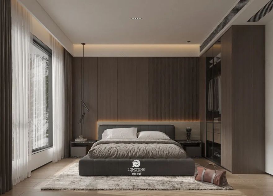 汀泽湾自然优雅家居空间设计丨龙庭设计-54