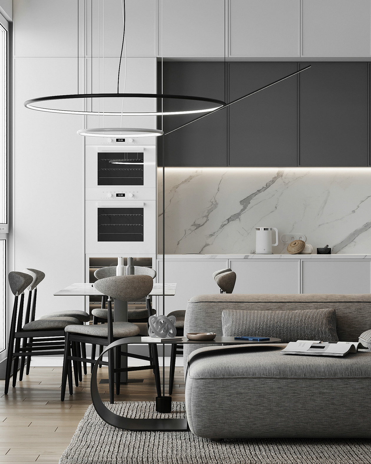 高级灰色系公寓设计 超高级！-9