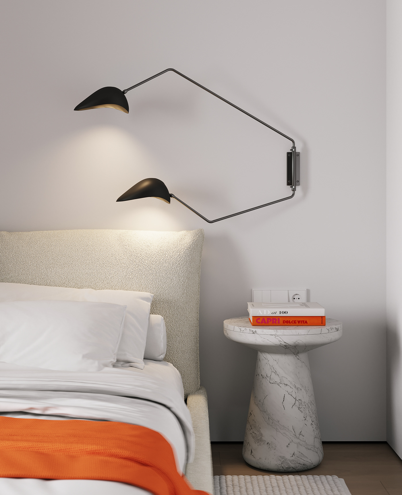 90㎡极简风公寓设计 这也太高级了吧-25