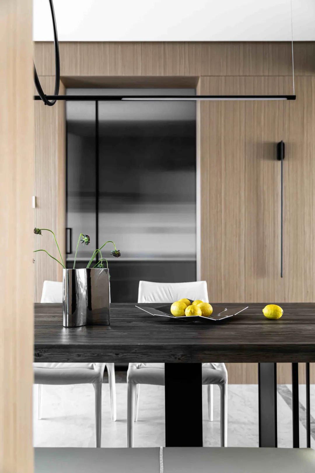 大理石+原木，80后业主的现代风四居室 | 花漾美作-15