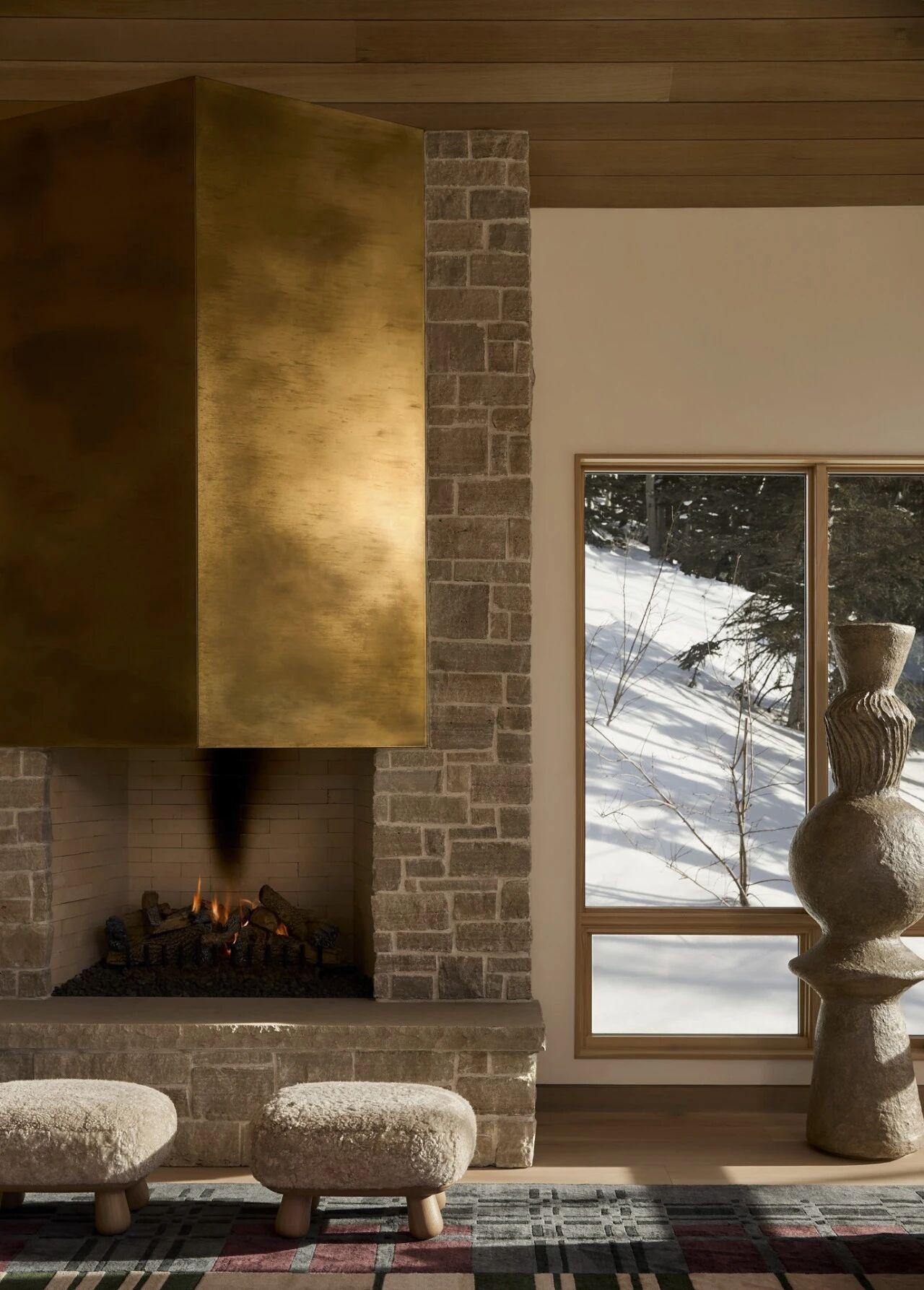 SVK Interior Design高山上的宁静雪屋丨旧金山室内设计师Senalee Kapelevich-13