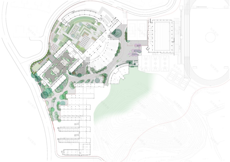 广州南方学院番禺附属中学景观改造丨中国广州丨BAM百安木-127