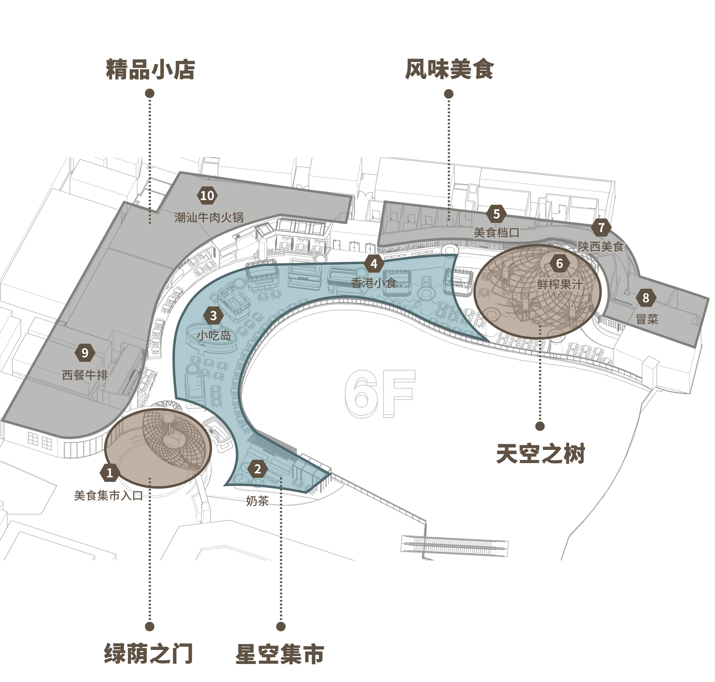 食通天沈阳万象城美食街区丨中国沈阳丨金枫设计-22