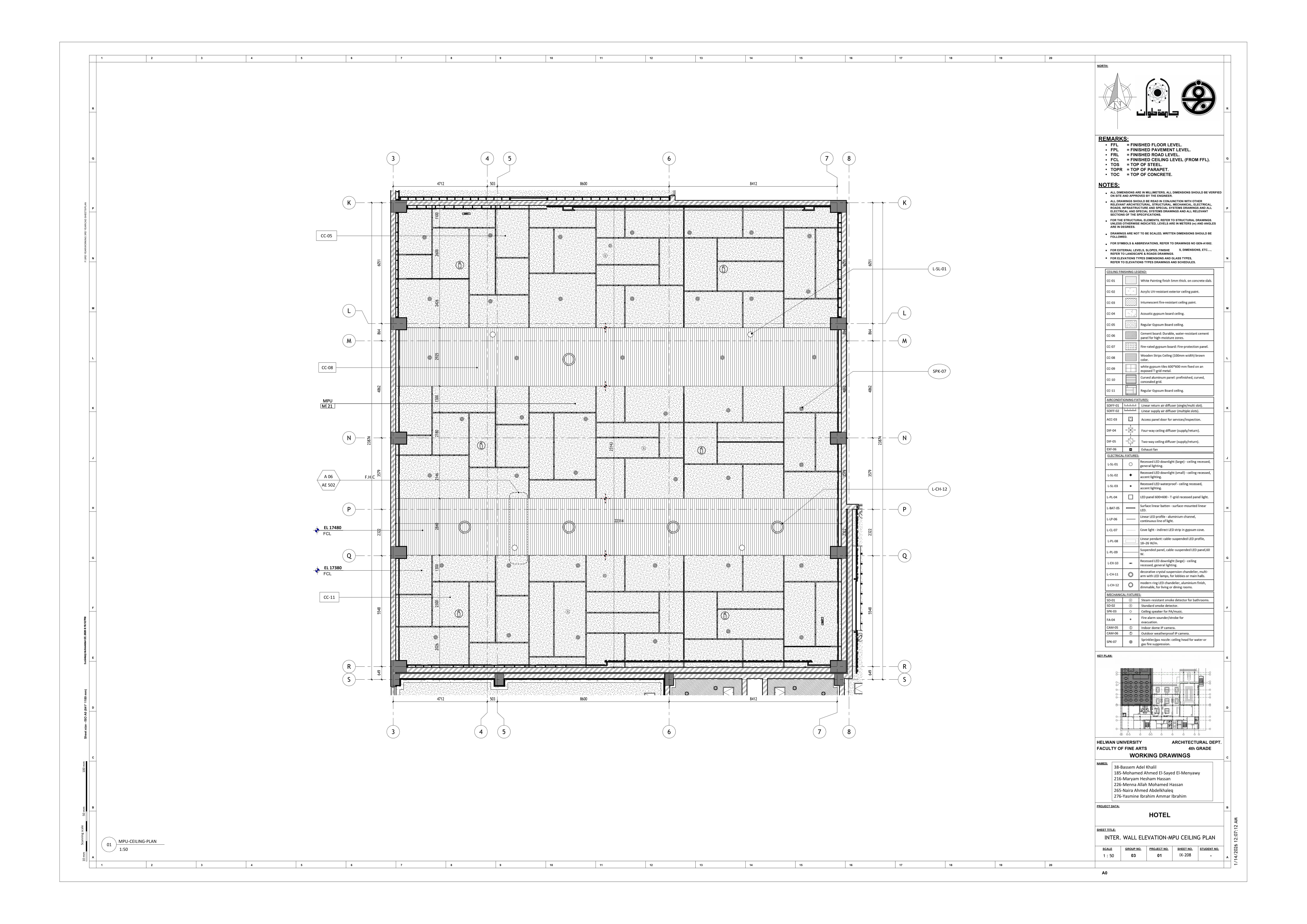 Blue Hotel | 3-Star Hotel Working Drawings-79