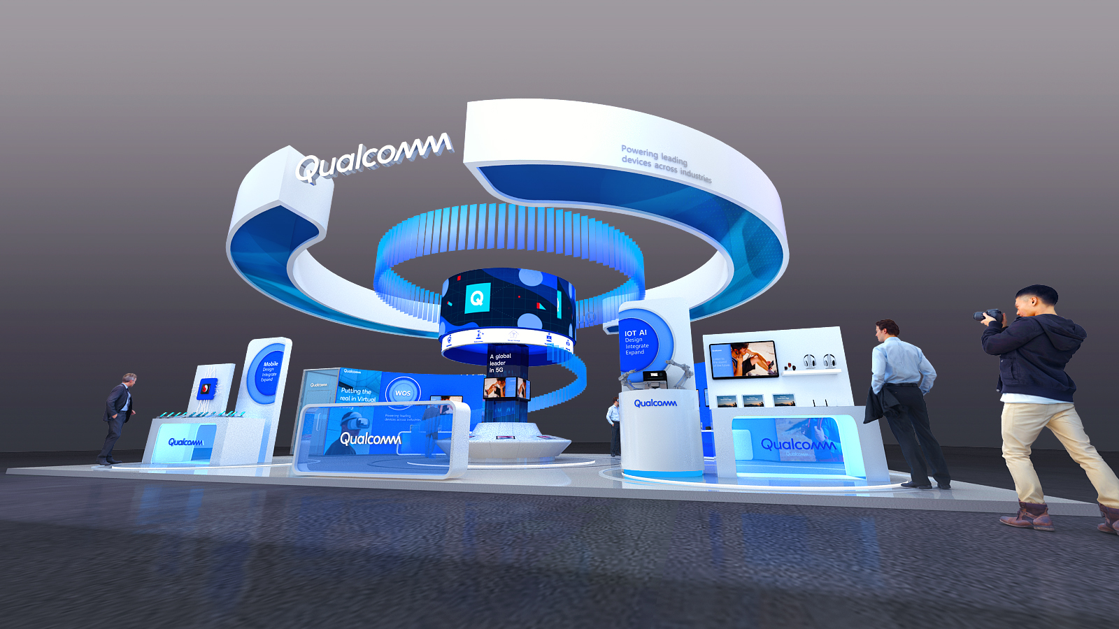 高通骁龙 5G 移动大会展台-1