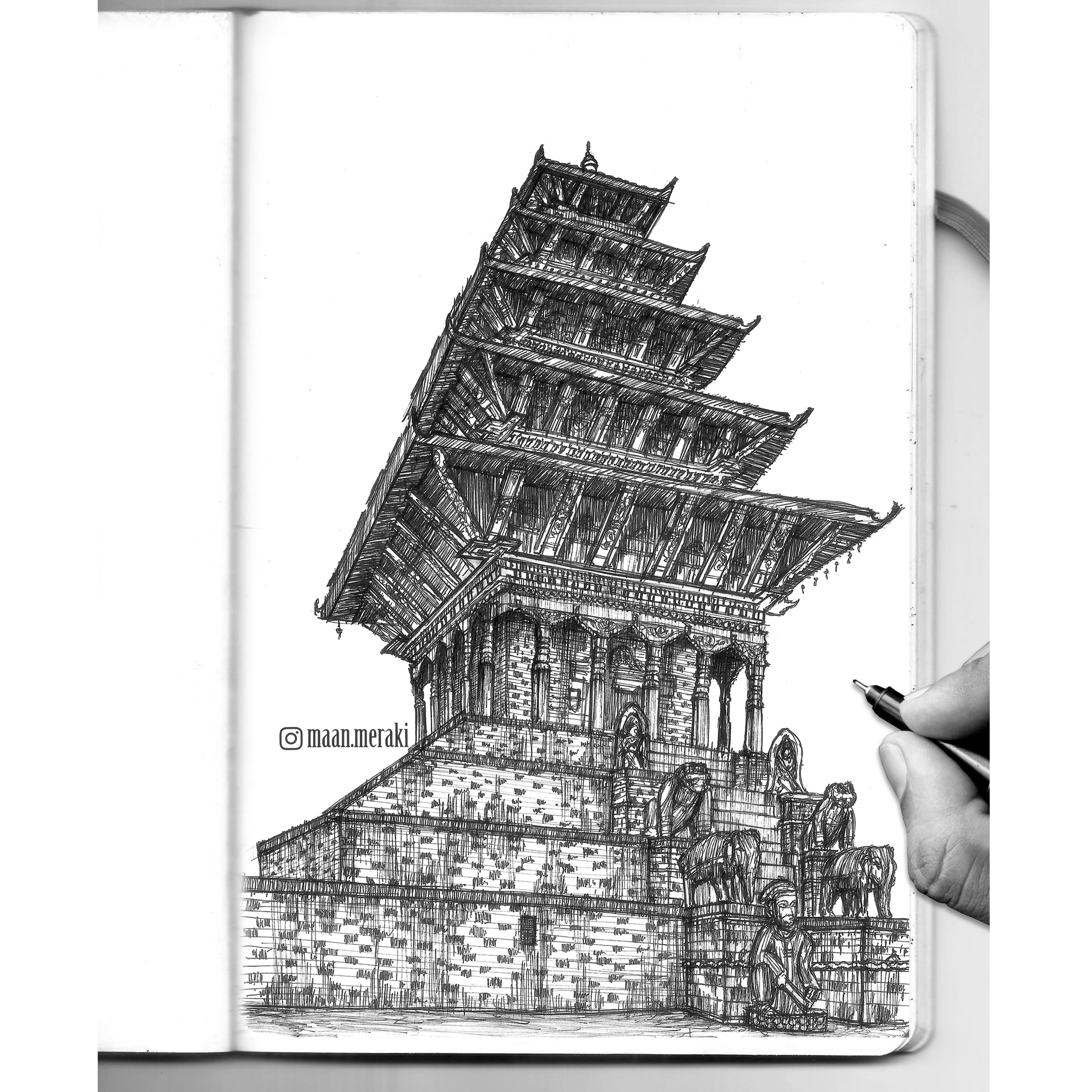 Pen and Ink Architecture Sketches-9