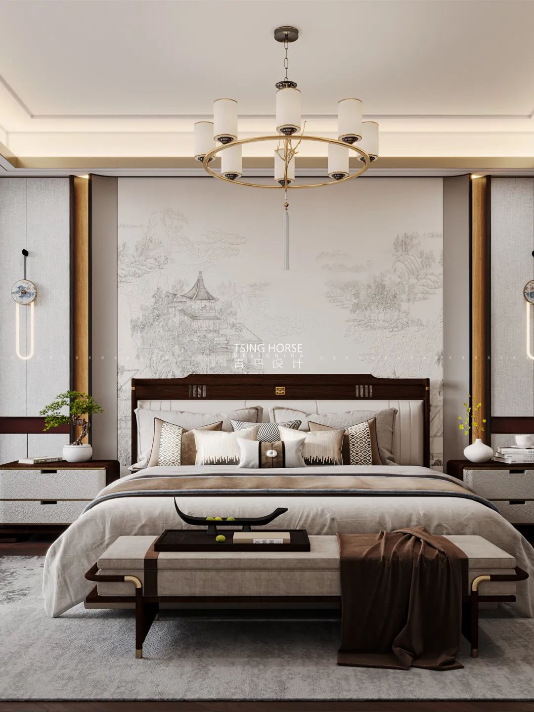 招商央玺现代轻奢别墅空间设计丨周昆设计团队-24