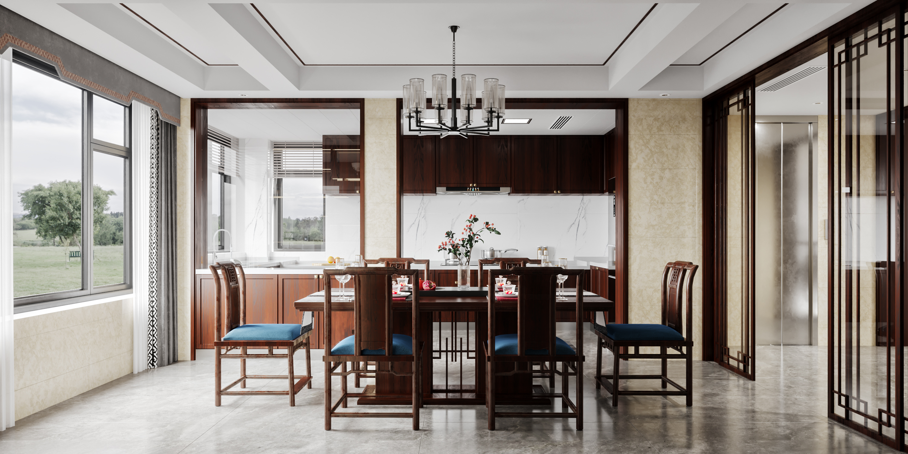 国泰现代城别墅 · 简约中式之美-5