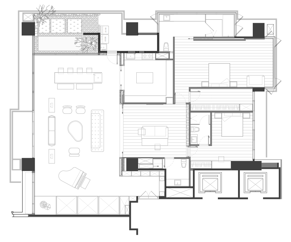 原木微水泥打造医美精英之家丨中国广州丨UAD-37