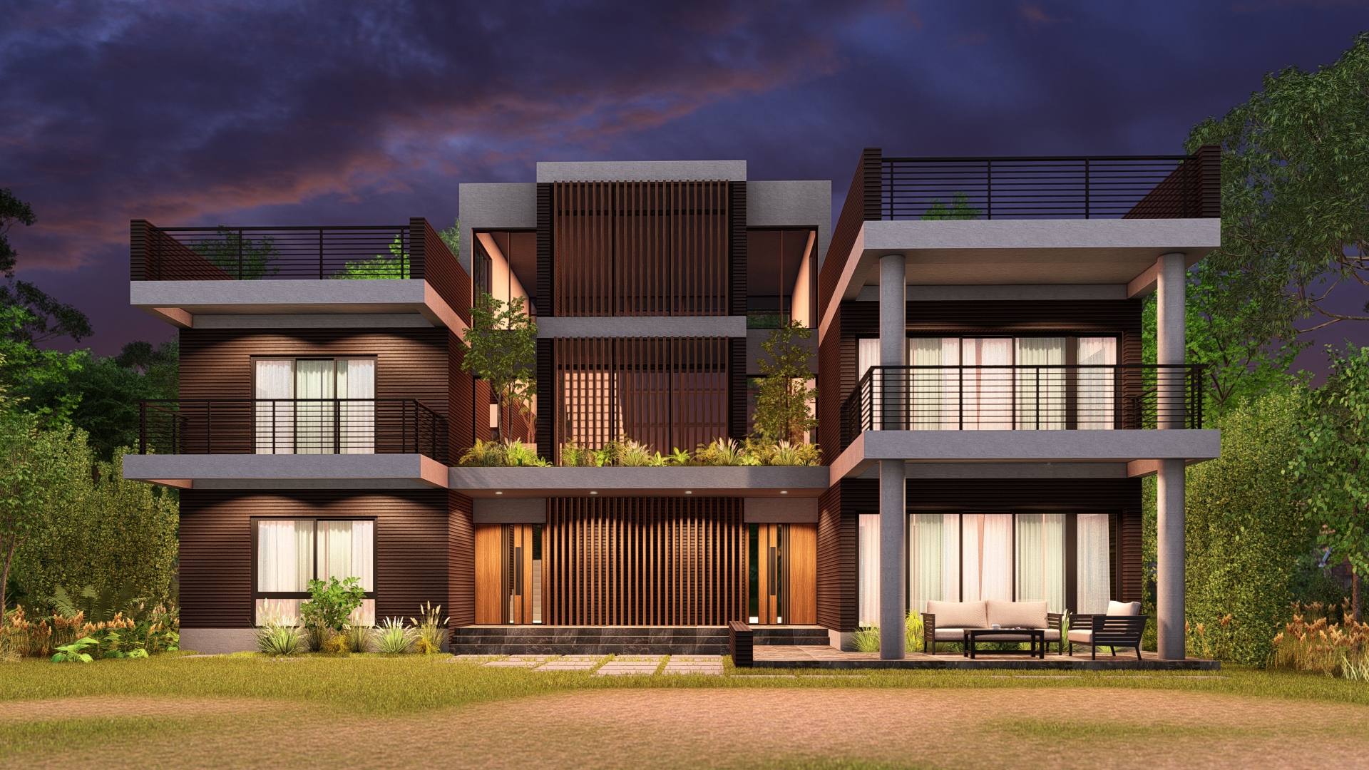 复式房屋设计丨Khetro Sthapati-10