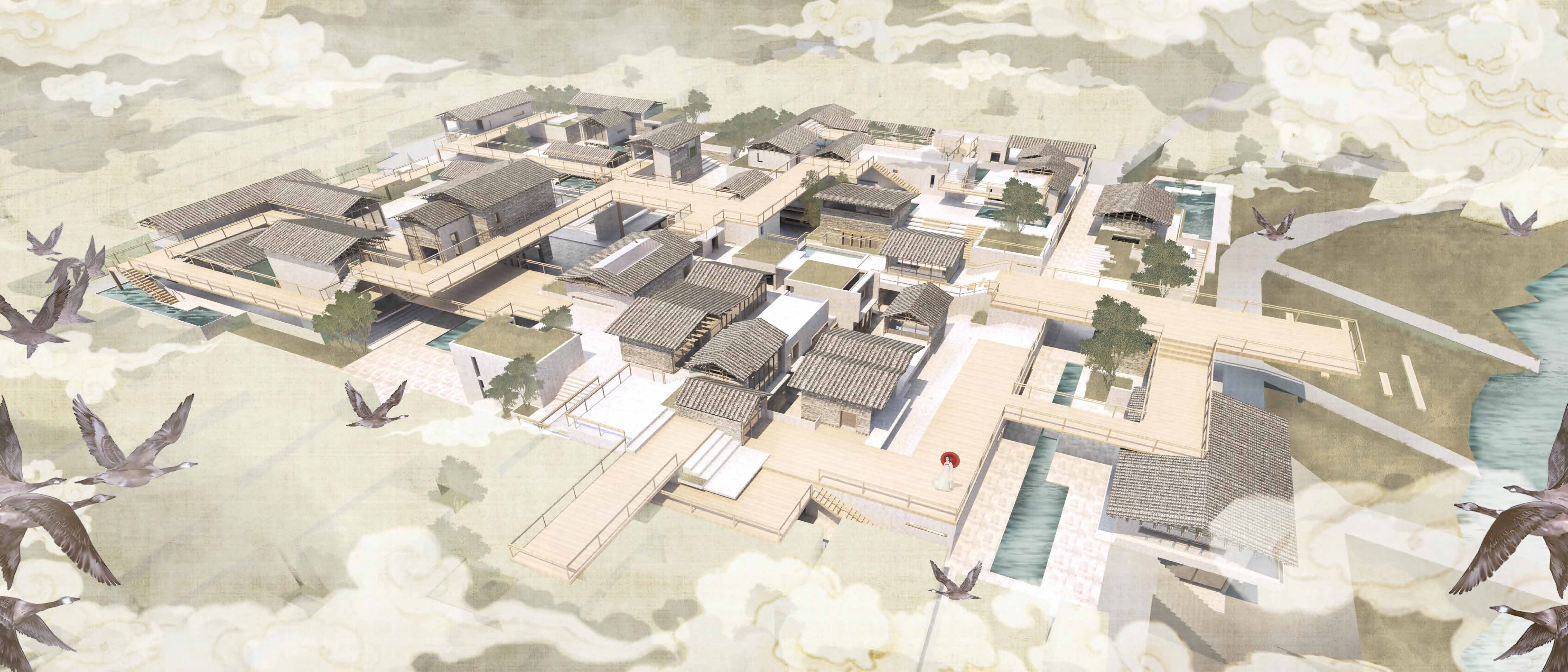 水边村的花席世界——乡村记忆的延续与景观建筑修复-26