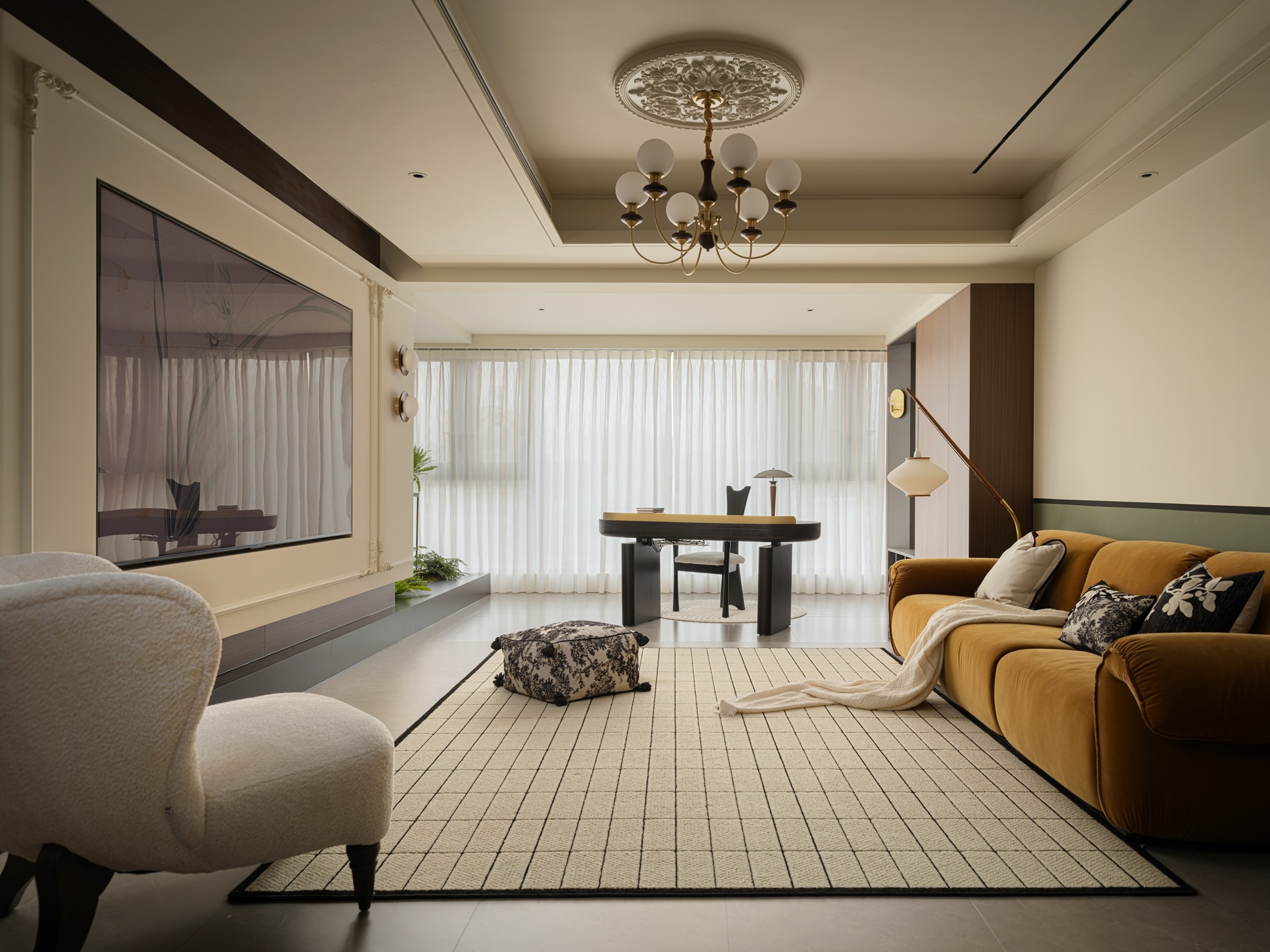 《绿笙》157㎡精装改造丨宏福樘设计-0