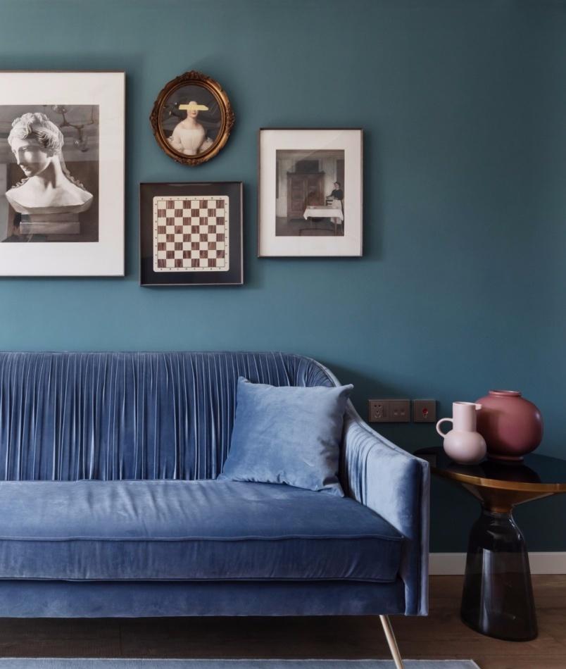 100㎡精装房变身复古轻奢,两代人的生活艺术-17