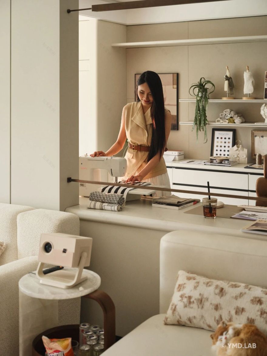 上海120m²奶油风亲子宅,凝固的温柔丨中国上海丨岳蒙设计-35