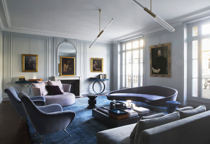 巴黎时尚混搭公寓 | 现代设计邂逅文艺复兴艺术-5