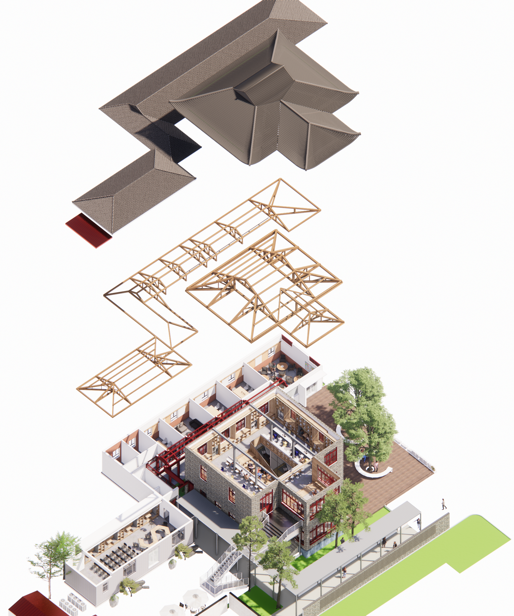 东南大学沙塘园梅庵书院丨李竹,杨梓轩,东南大学建筑设计研究院有限公司综合五院-33