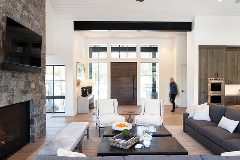 加州 Tahoe 湖畔现代农舍家园-6