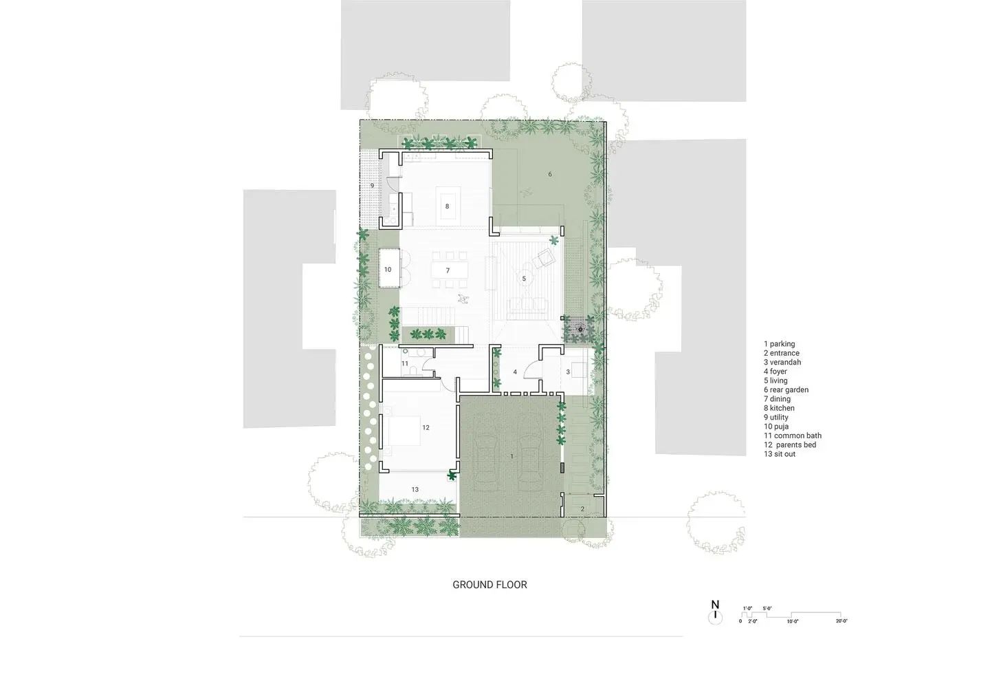 可持续绿色家园｜Greens 之家丨印度班加罗尔丨4site architects-29