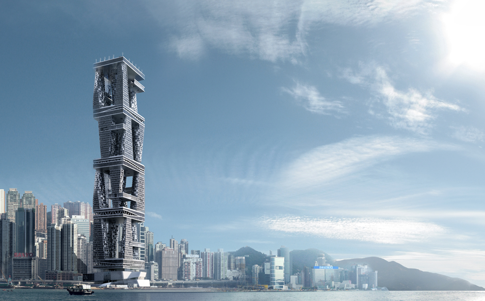 香港垂直城市综合体设计-17