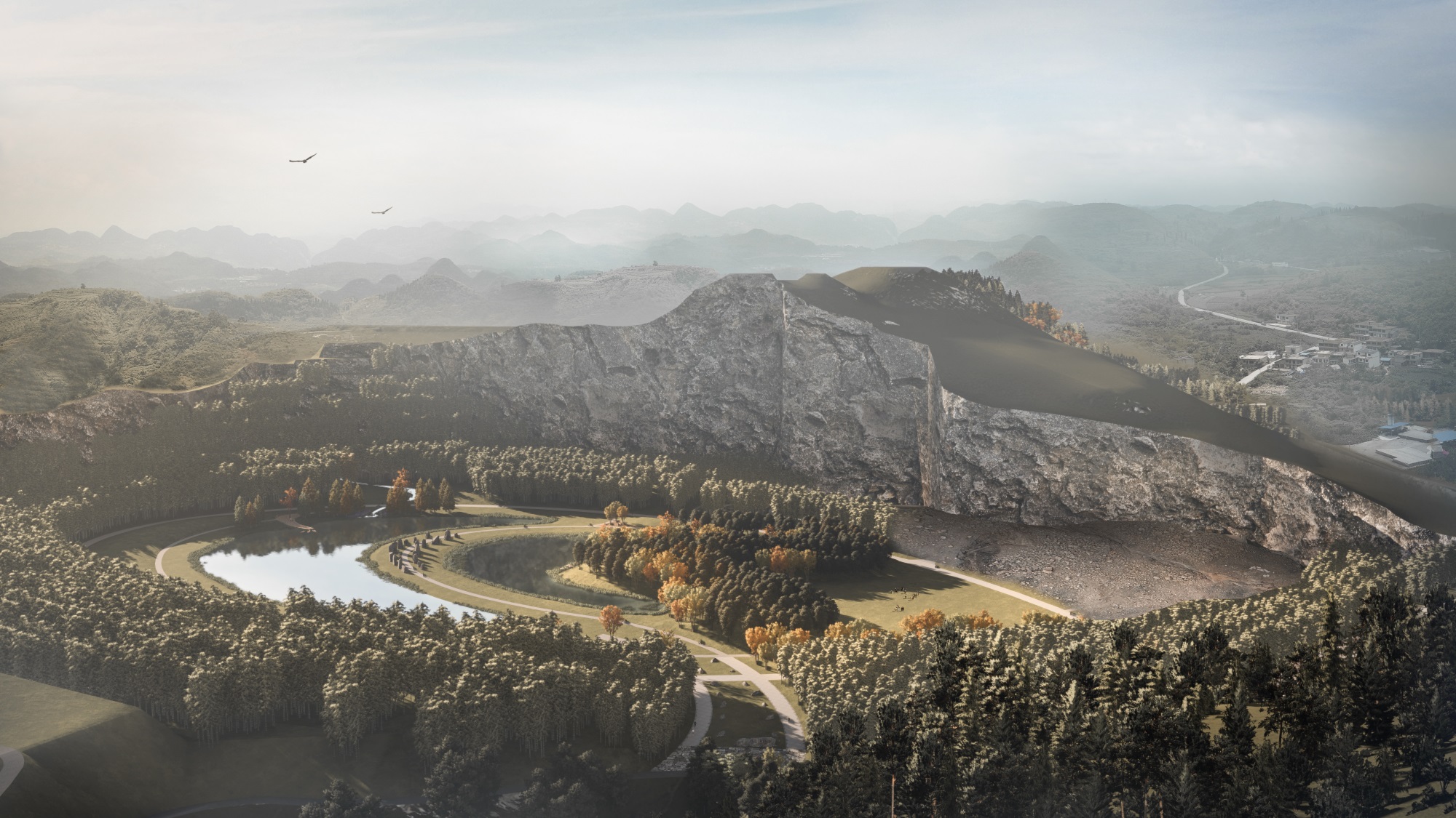 贵州矿山公园生态修复与景观营造丨Mind Studio 迈德景观-6