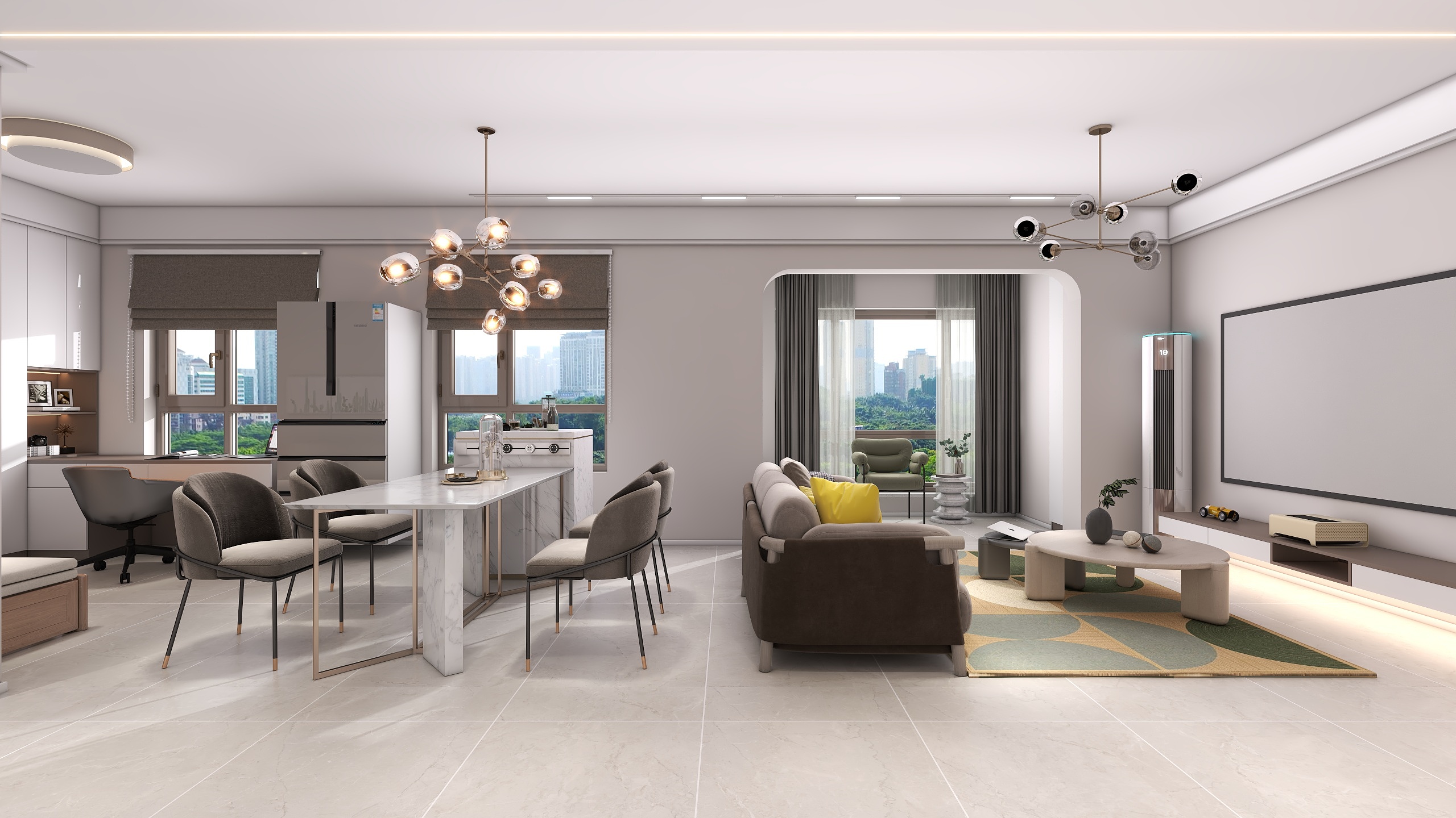 四川成都朗基香颂天府二期（113平方现代简约四居室）-30