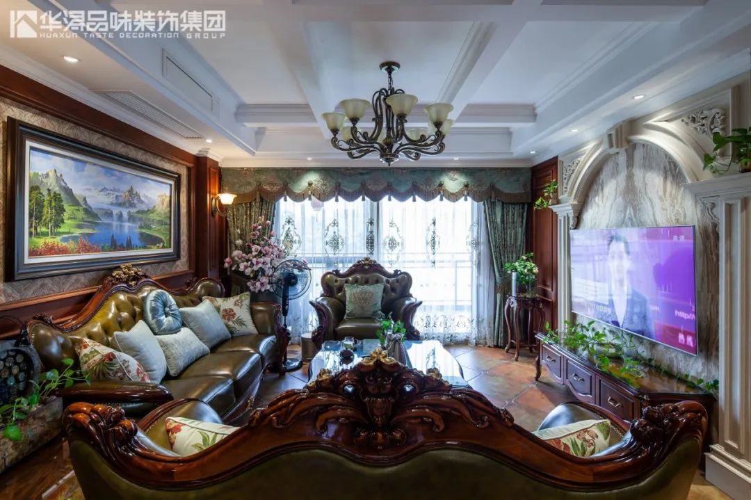 128m²美式古典家居,华美富丽的浪漫气息-19