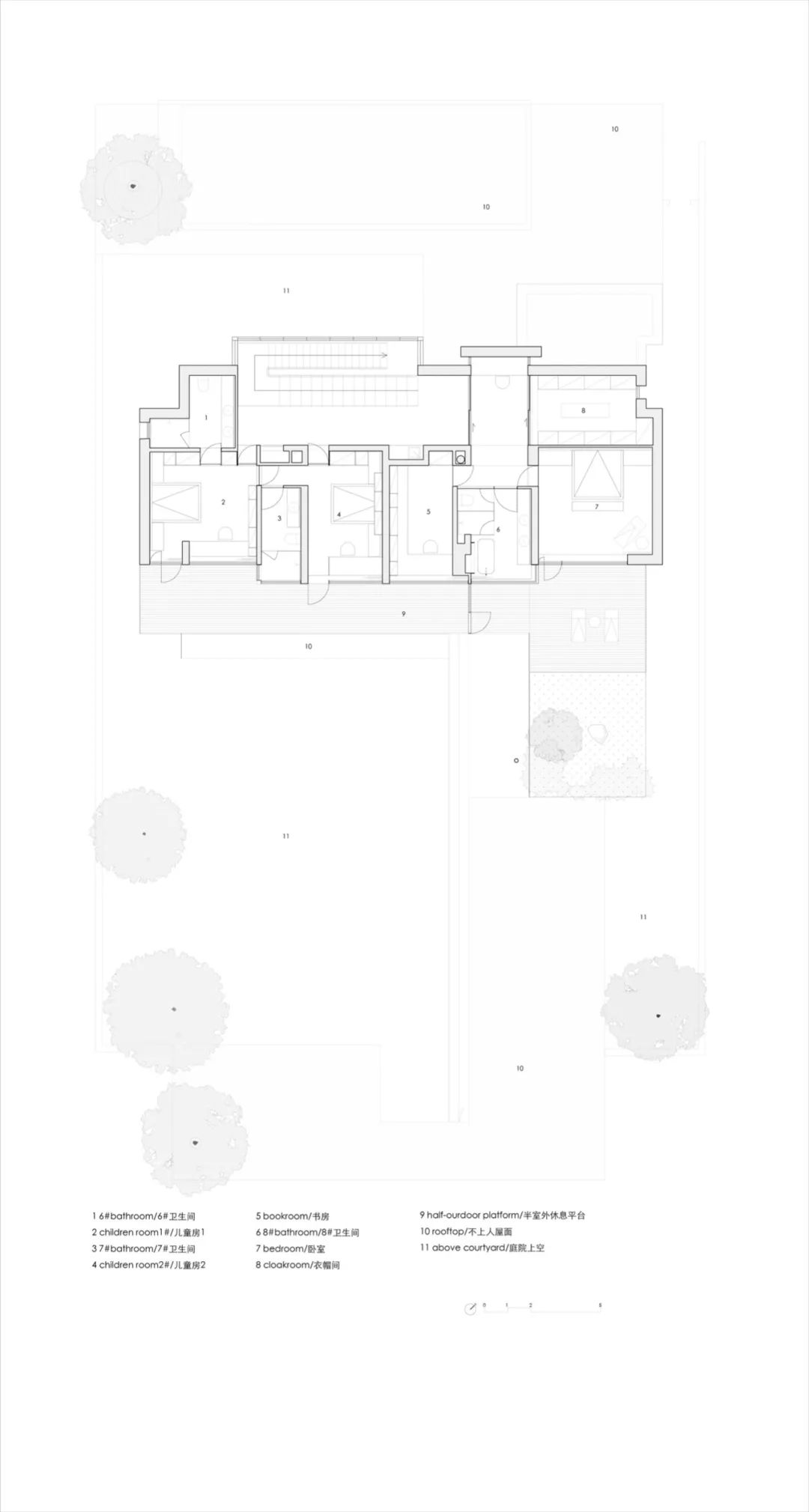 北京景宅 | 融入自然的半私密空间-89
