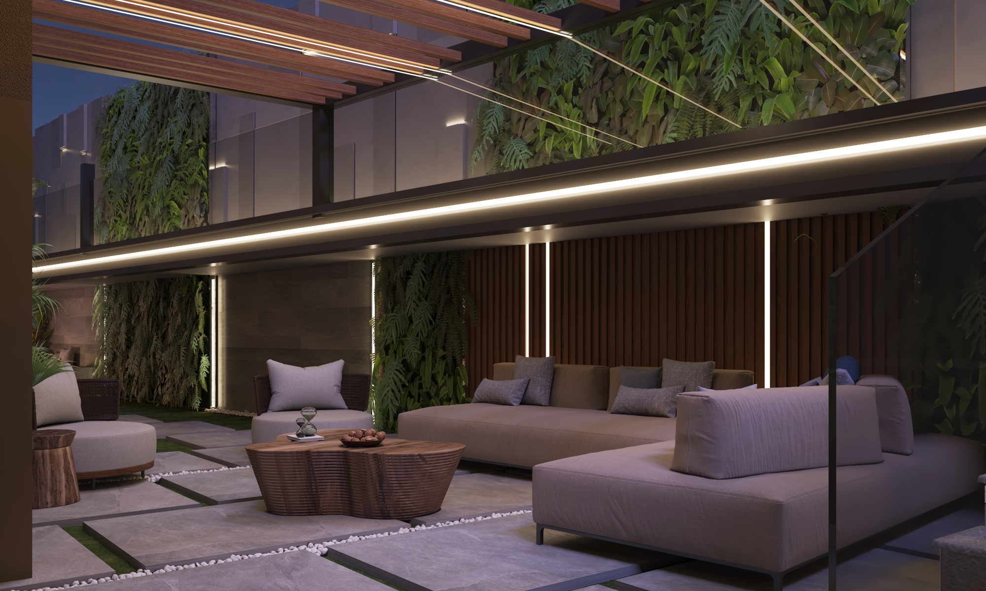 Villa Front yard Landscape design-CFC-3