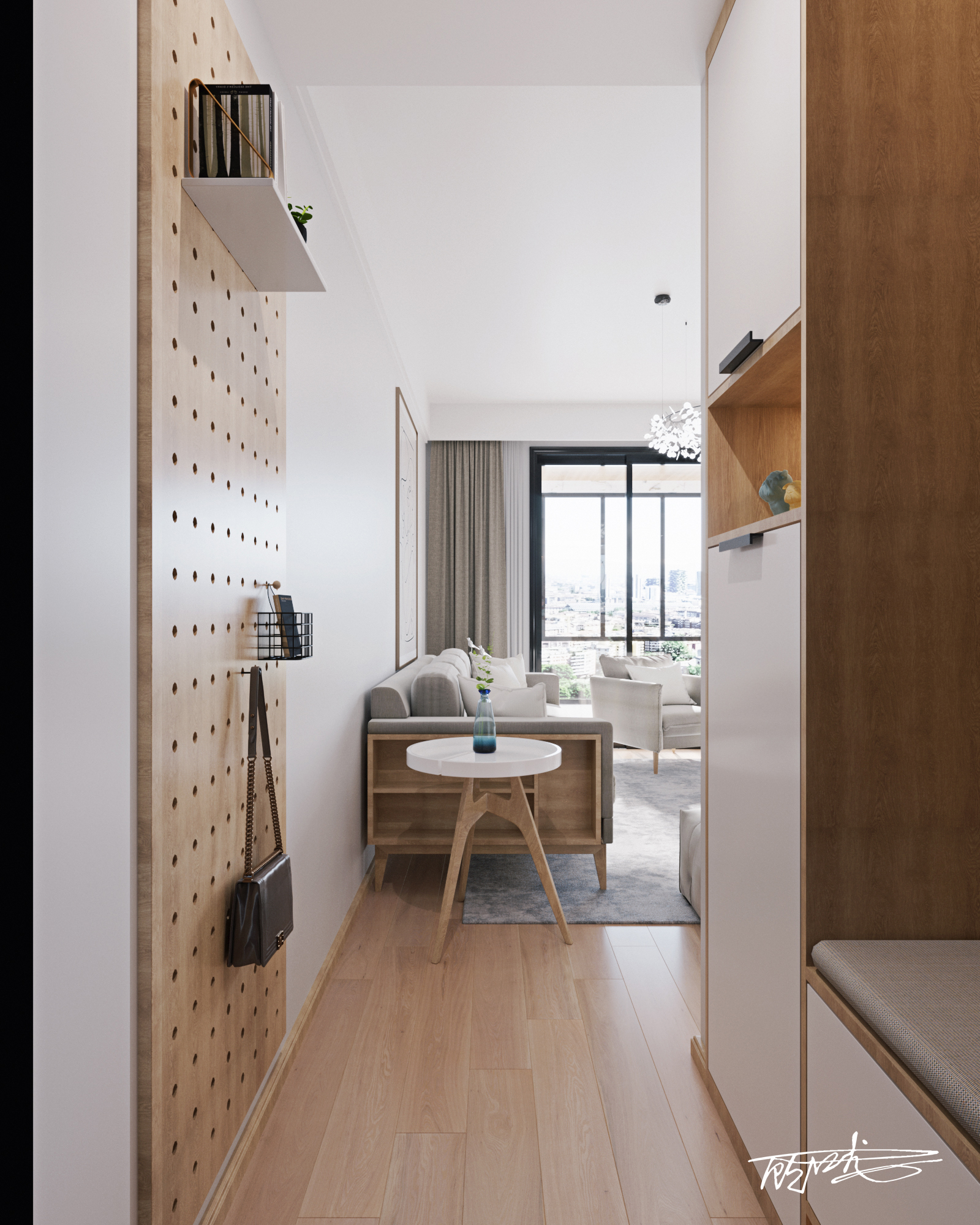 江苏南通源兴花苑 120 平米清新原味空间设计-8