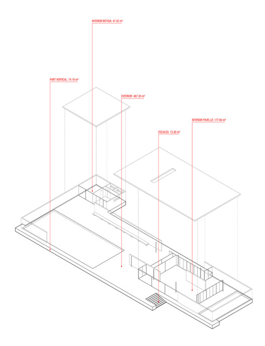 褪去材质的巴塞罗那 Mies van der Rohe Pavilion-14