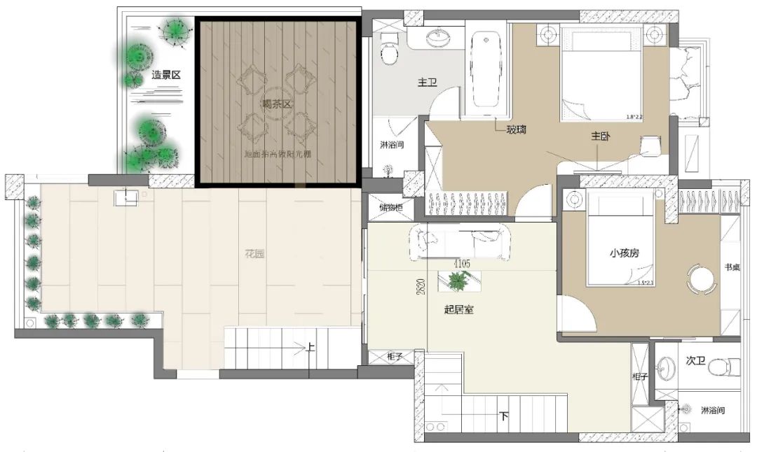 宏天广场复式法式轻奢设计丨中国潮州丨潮州市九木堂装饰设计有限公司-38