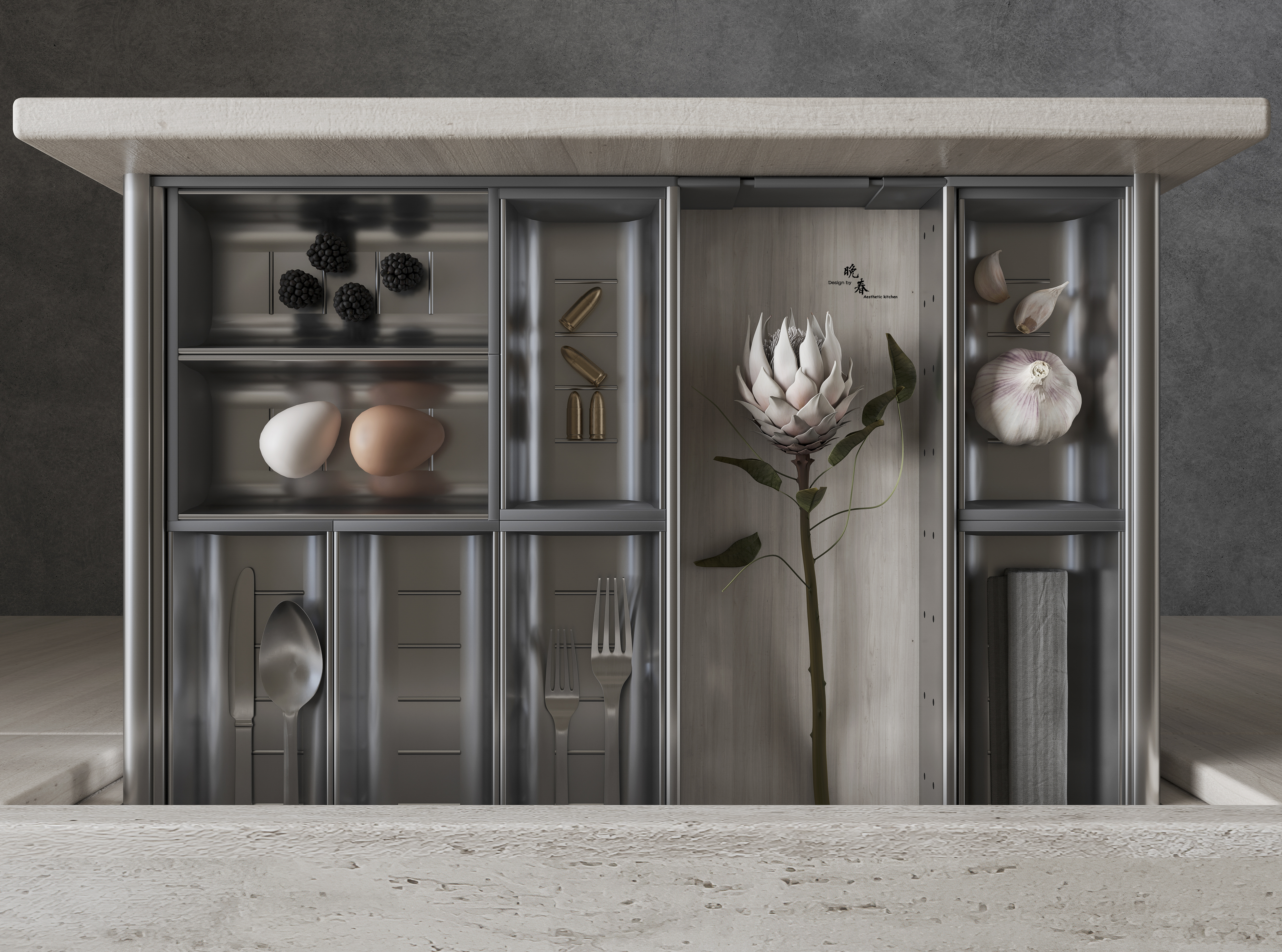 受阿呆很咸老师启发的喜剧室内设计-21