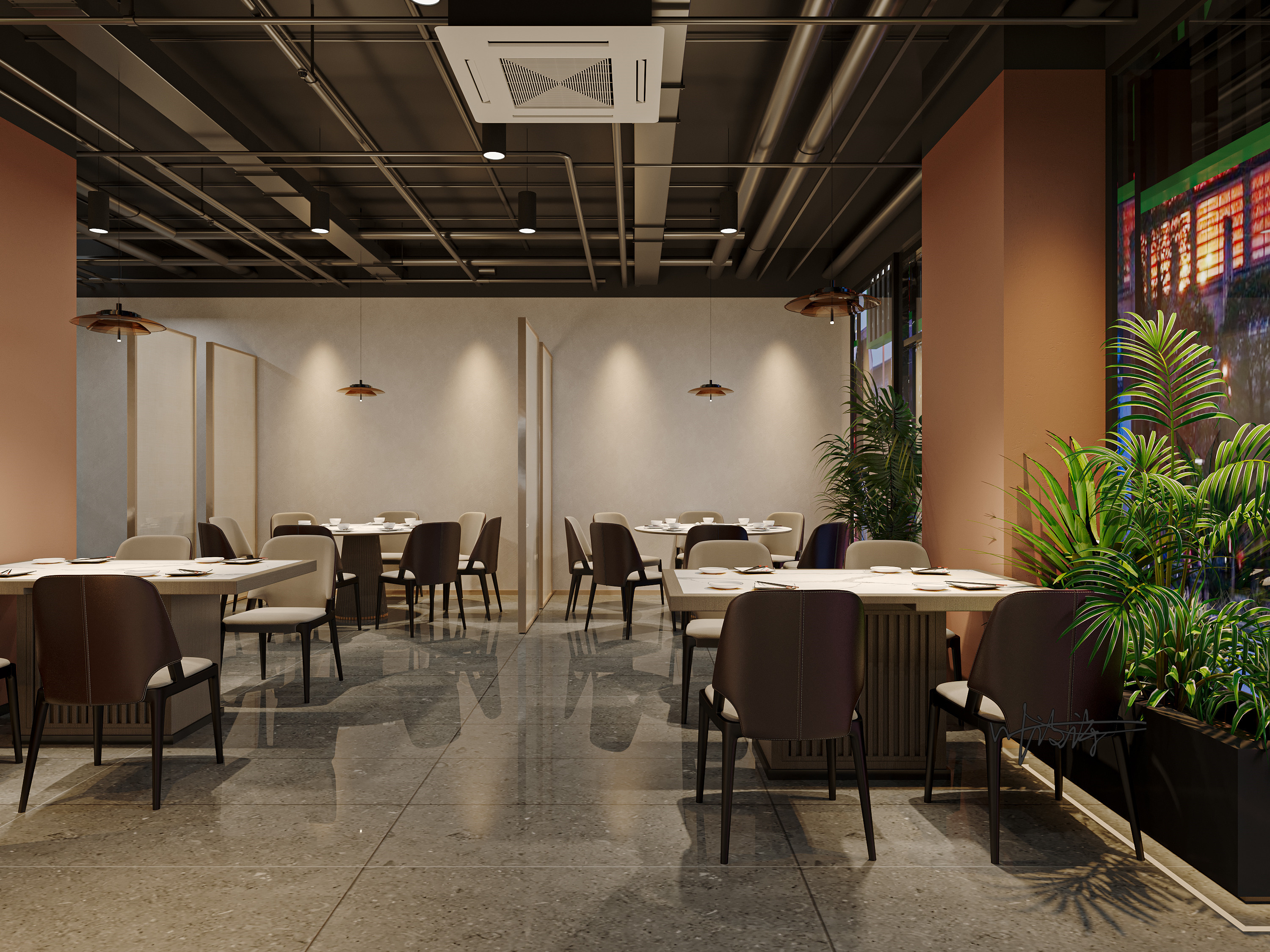 餐饮空间|氛围感与设计感并行-1