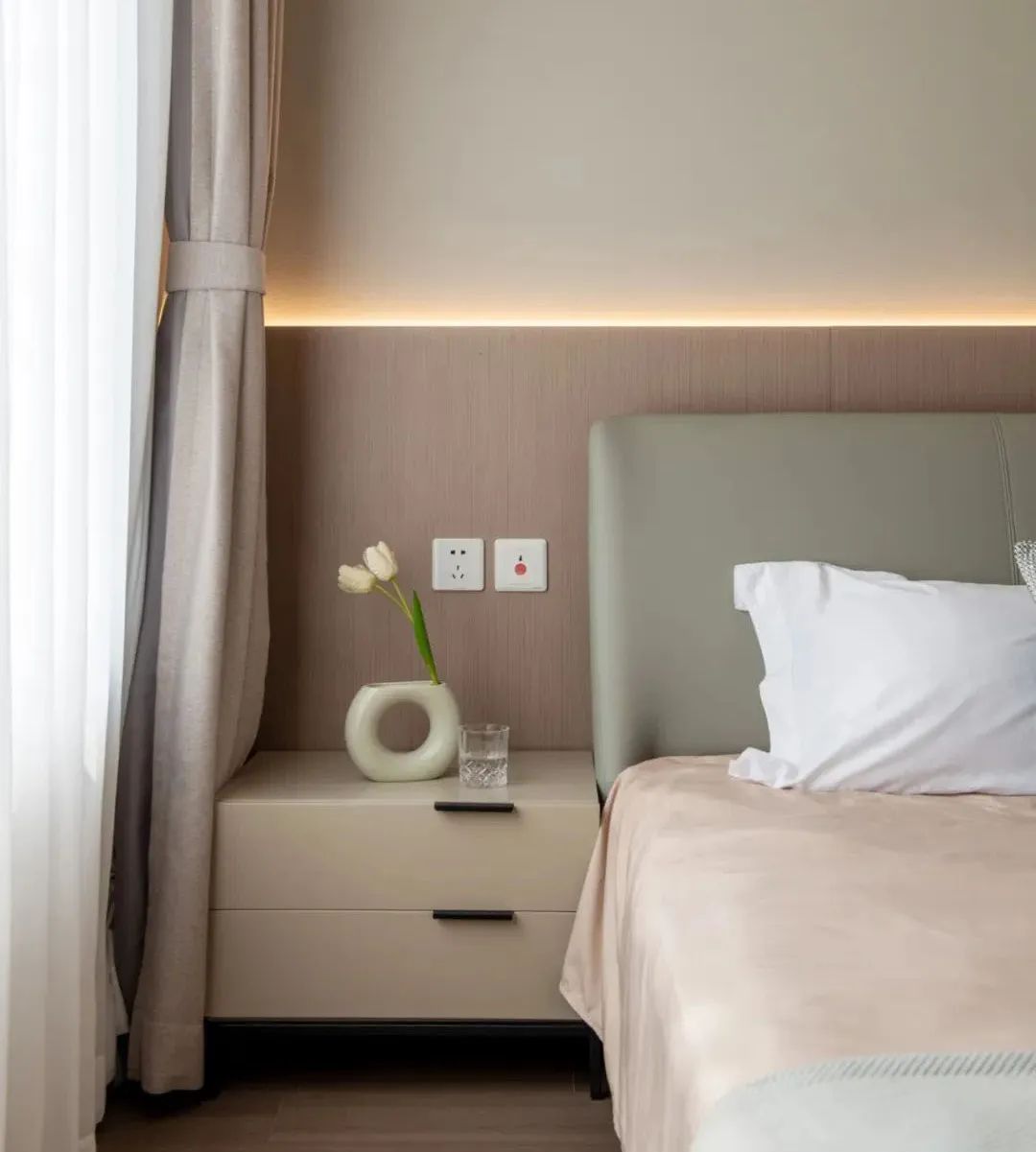 装修案例 | 126㎡现代风格：奶茶色为主，温馨居家空间！-144