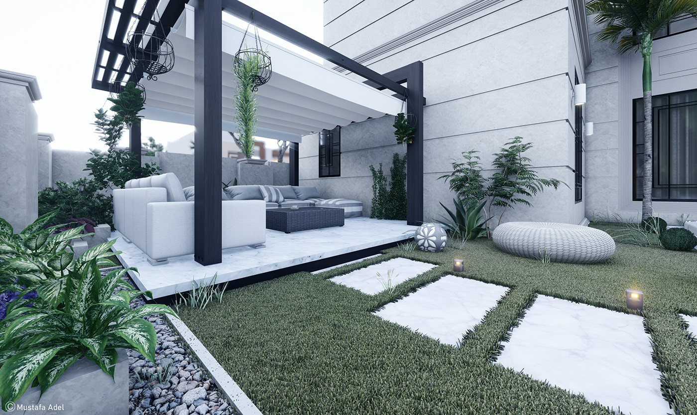 Anastasiya Gushchina丨别墅建筑丨"New Calssic Villa" in KSA-1