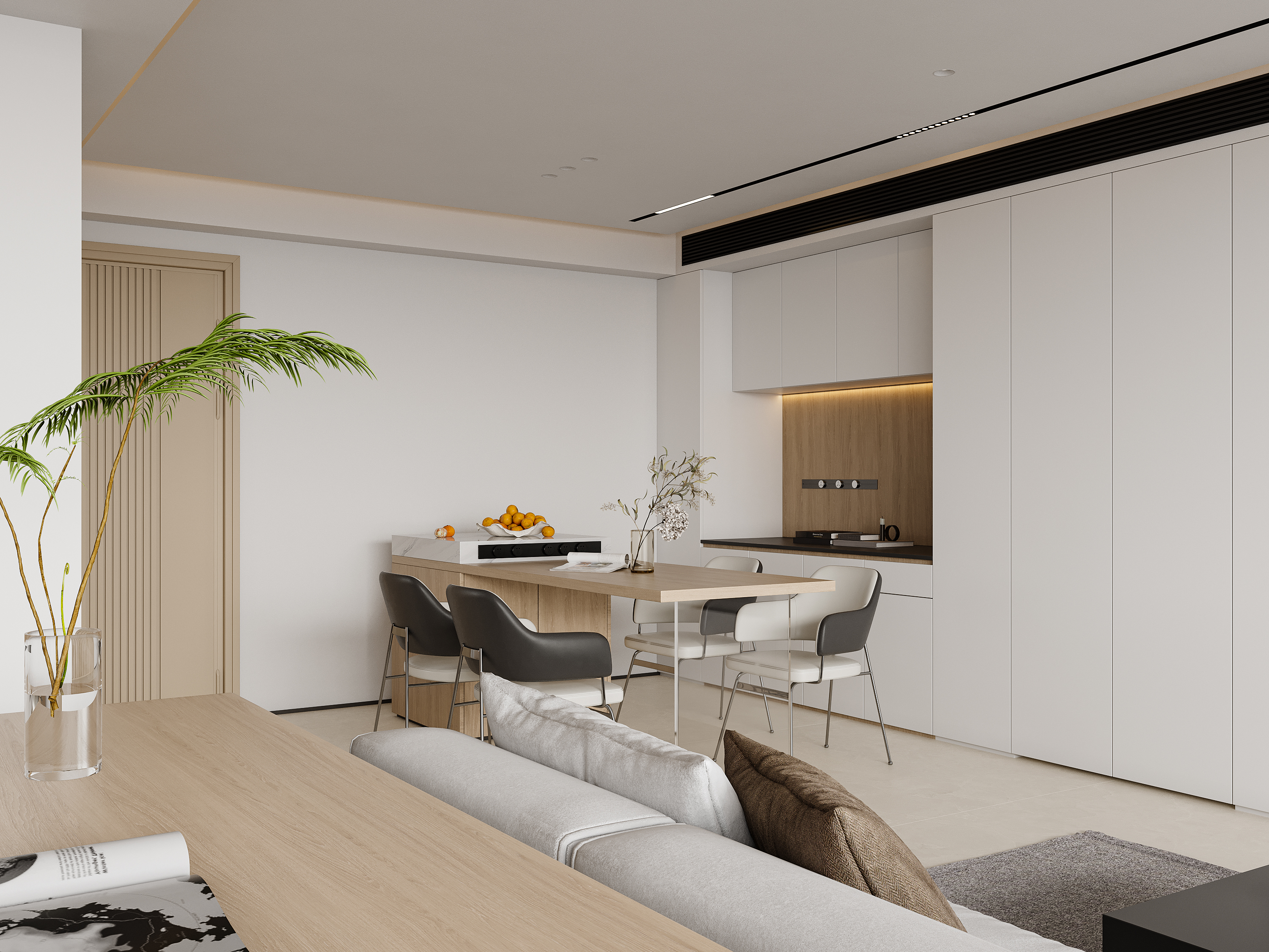 舒适与时尚的完美结合，现代简约风格装修案例！-2