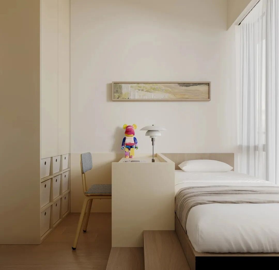 Color/松弛感｜香港760呎奶油色空间升级改造-16