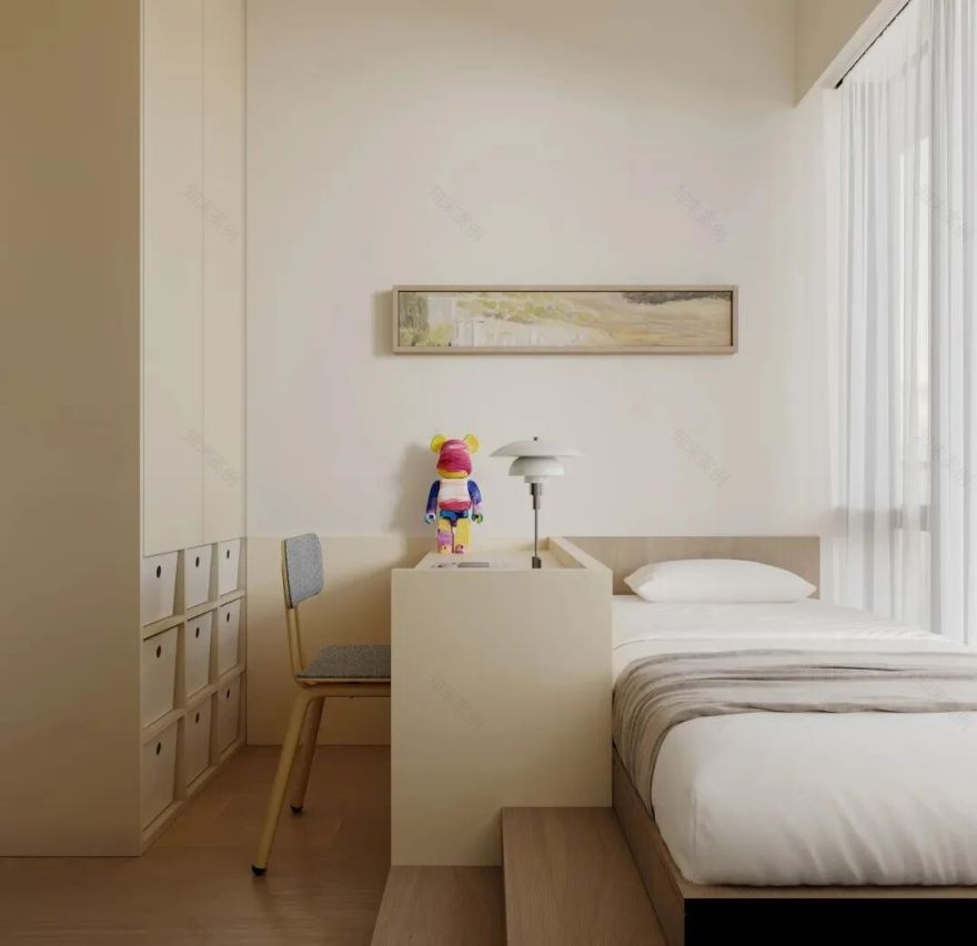 Color/松弛感|香港760呎奶油色空间升级改造-16