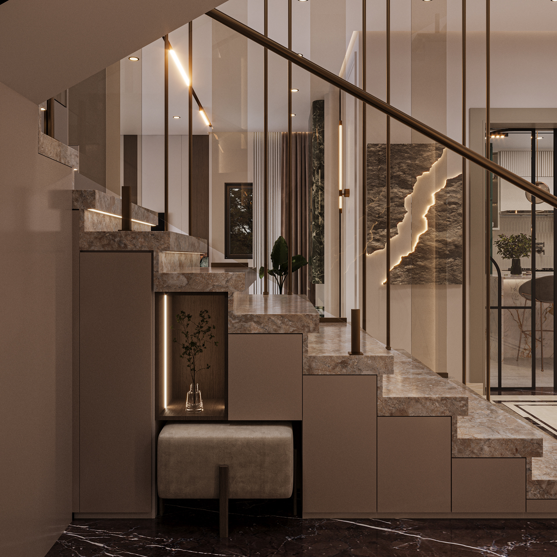 Olive Living Space | Modern Residential Interior-12